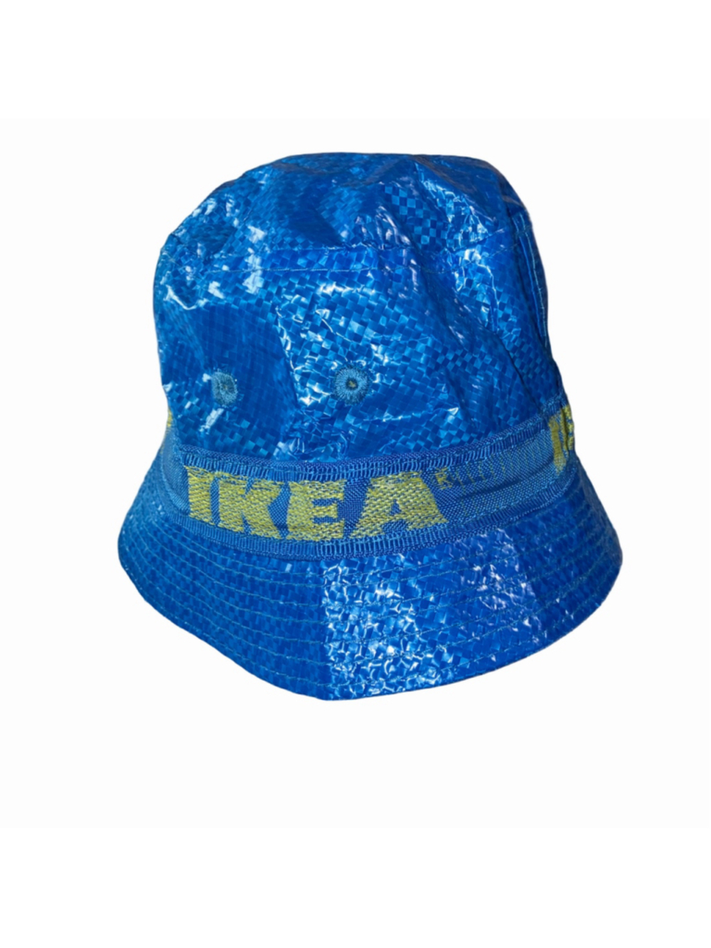 IKEA Waterproof Bucket Hat KNORVA Fratka Lined Vent Holes Rain Hat Sun Hat Blue